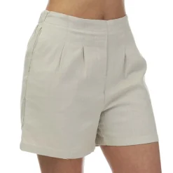 Vero Moda Jesmilo Linen Blend Shorts in Natural