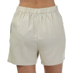 Vero Moda Jesmilo Linen Blend Shorts in Natural