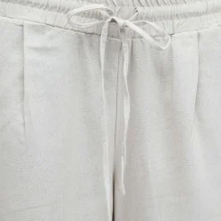 Vero Moda Jesmilo Linen Blend Trousers in Natural