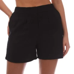 Vero Moda Jesmilo Linen Blend Shorts in Black