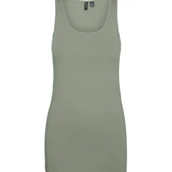 Vero Moda Scoop Neck Slim Fit Tank Top in Green