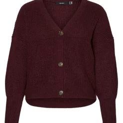 Vero Moda V-Neck Relaxed Fit Long Sleeve Sweater in Purple