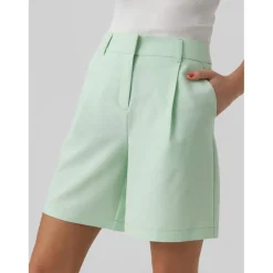 Vero Moda Wide Leg Zelda Shorts in Green