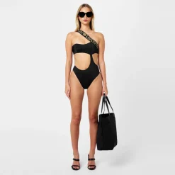 Versace Icon Greca Swimsuit in Black