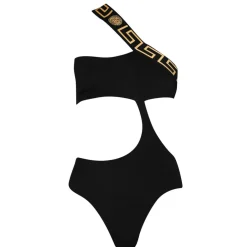 Versace Icon Greca Swimsuit in Black