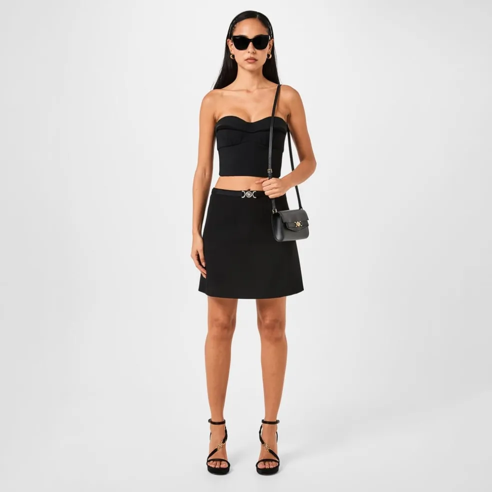 Versace Medusa Mini Bag in Black