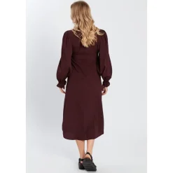 Violet Romance Midi Dress in Brown