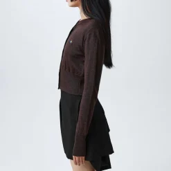 Vivienne Westwood Bea Cropped Cardigan in Brown