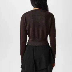 Vivienne Westwood Bea Cropped Cardigan in Brown