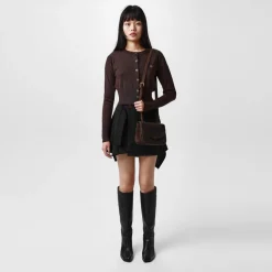 Vivienne Westwood Bea Cropped Cardigan in Brown