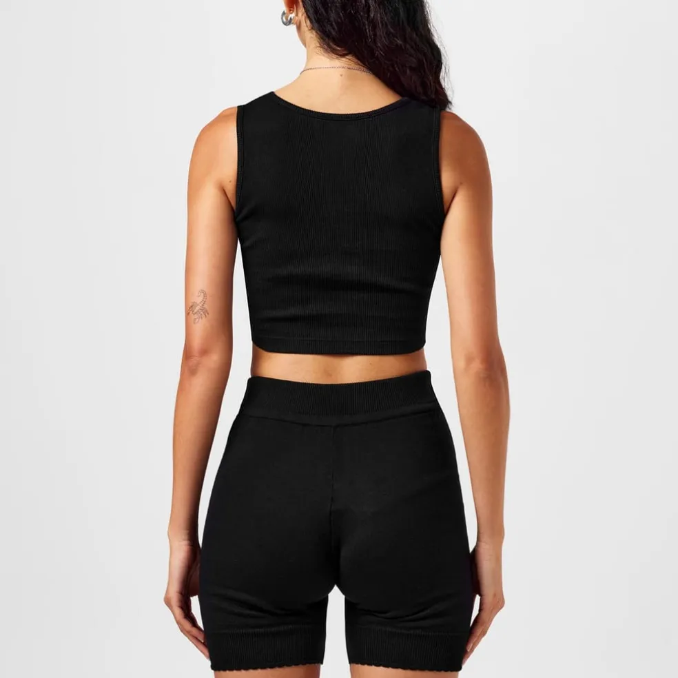 Vivienne Westwood Crop Querelle Vest in Black