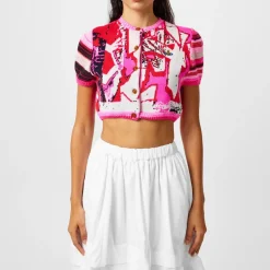 Vivienne Westwood Cropped Graffiti Cardigan in Multi