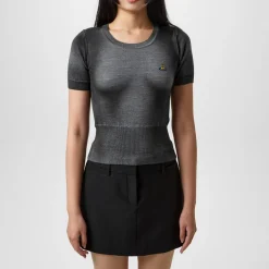 Vivienne Westwood Eli Body Intarsia Top in Grey