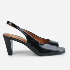 Wheres That From Sqr Mid Heel in Black
