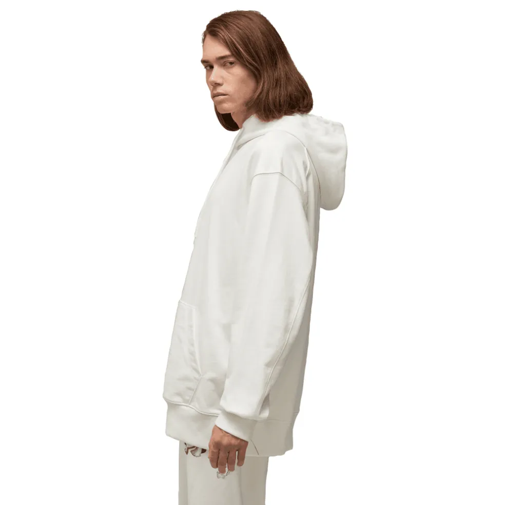 Y-3 Graphic French Terry Hoodie in Off White