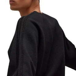 Y-3 Logo Knit Crewneck Sweatshirt in Black