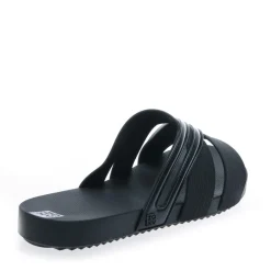 Zaxy Womens Respiro Slide Sandals in Black