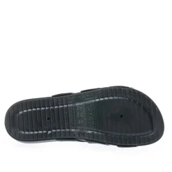 Zaxy Womens Respiro Slide Sandals in Black