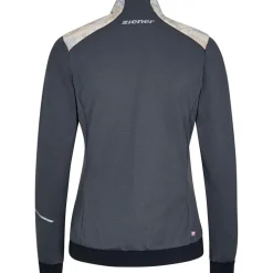 Ziener Narina Mock Neck Softshell Camo Jacket in Blue